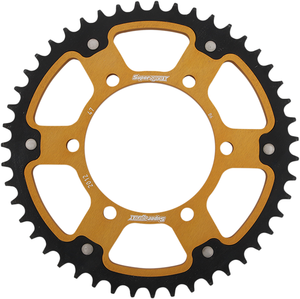 SUPERSPROX Stealth Rear Sprocket - 47 Tooth - Gold - Triumph RST-2012-47-GLD