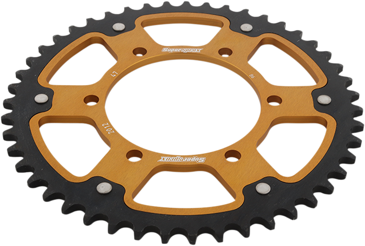 SUPERSPROX Stealth Rear Sprocket - 47 Tooth - Gold - Triumph RST-2012-47-GLD