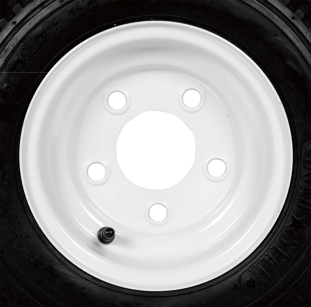 KENDA Tire/Wheel - Load Range C - 4.80-8 - 5 Hole - 6 Ply 30060