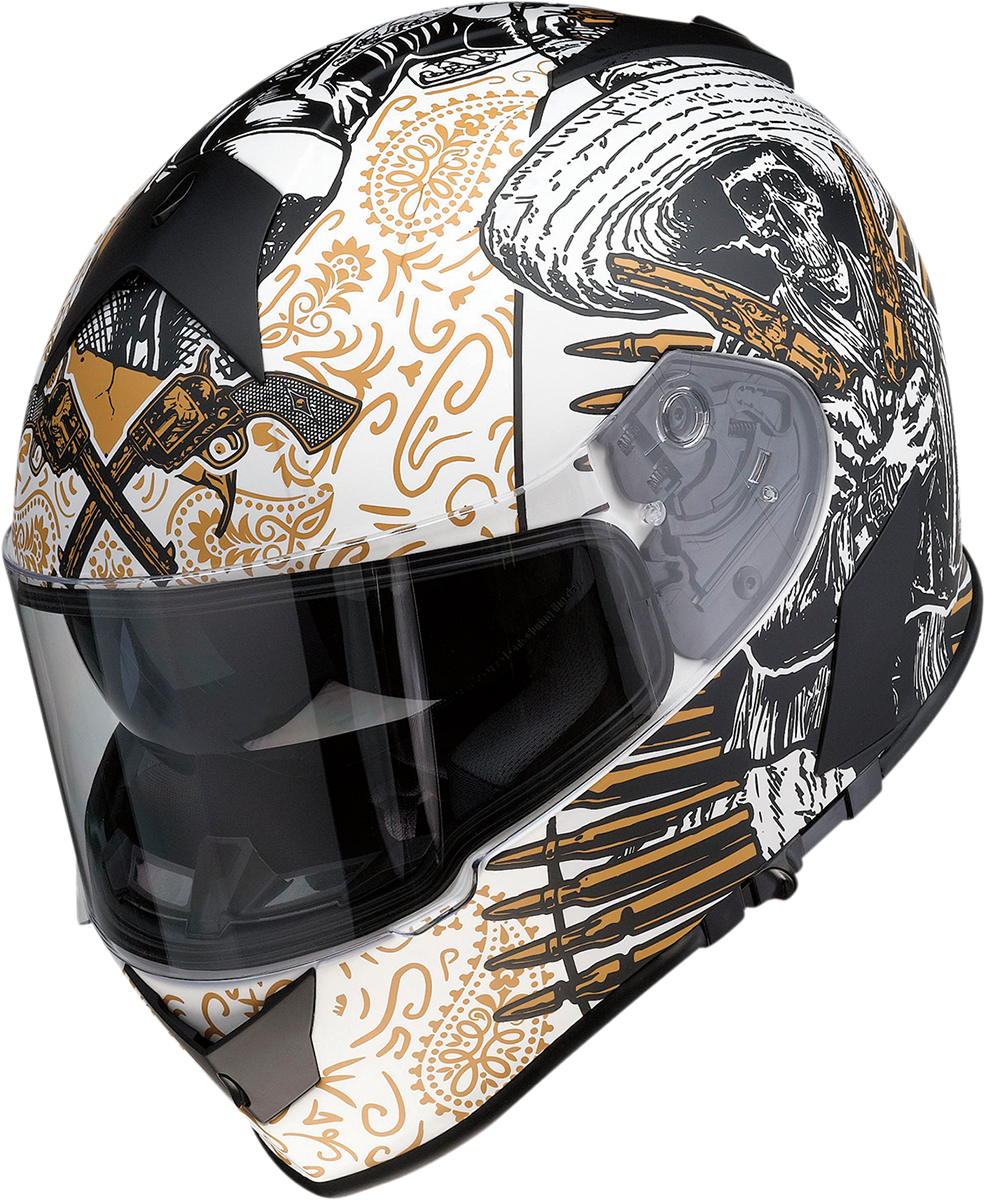 Z1R Warrant Helm - Sombrero - Weiß/Gold - XL 0101-14168