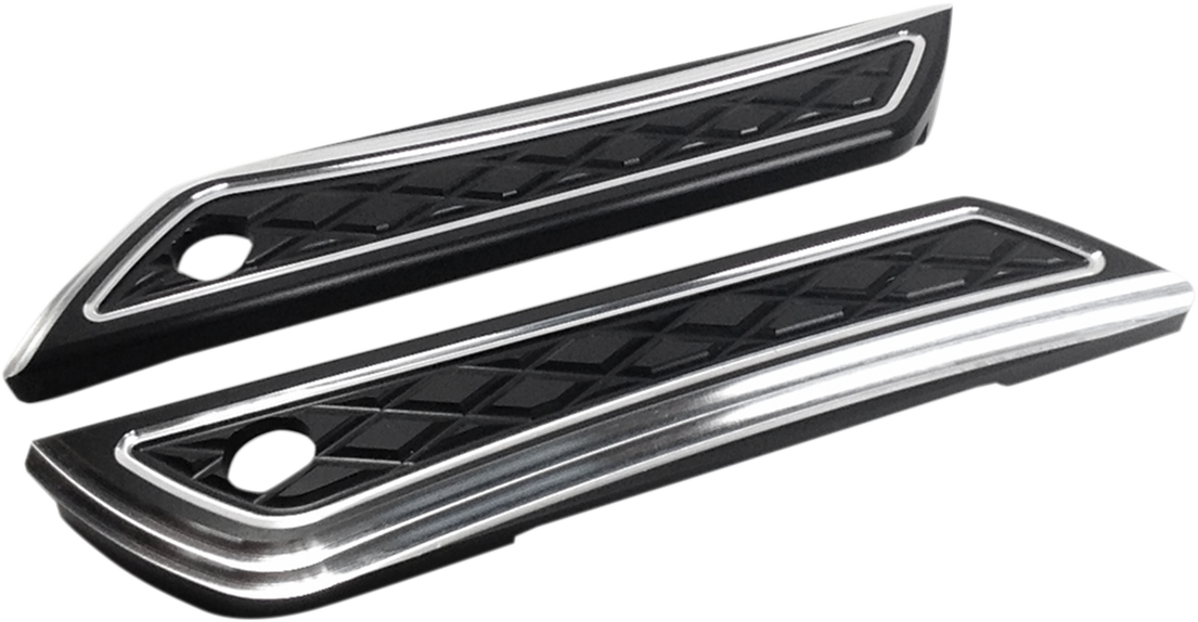 EDDIE TROTTA DESIGNS Saddlebag Hinge Covers - Black TC-983B
