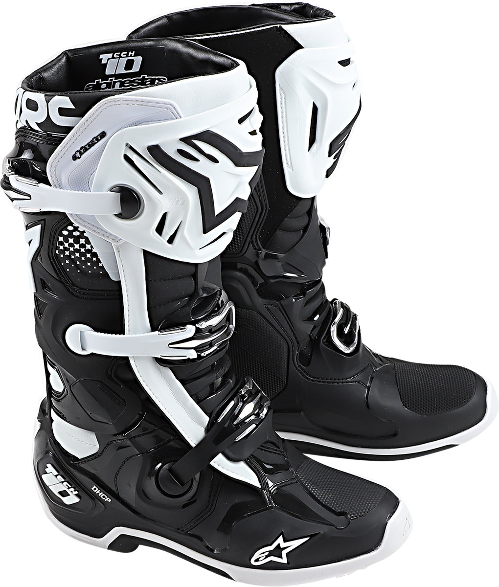 Botas ALPINESTARS Tech 10 - Negro/Blanco - US 11 2010020-12-11