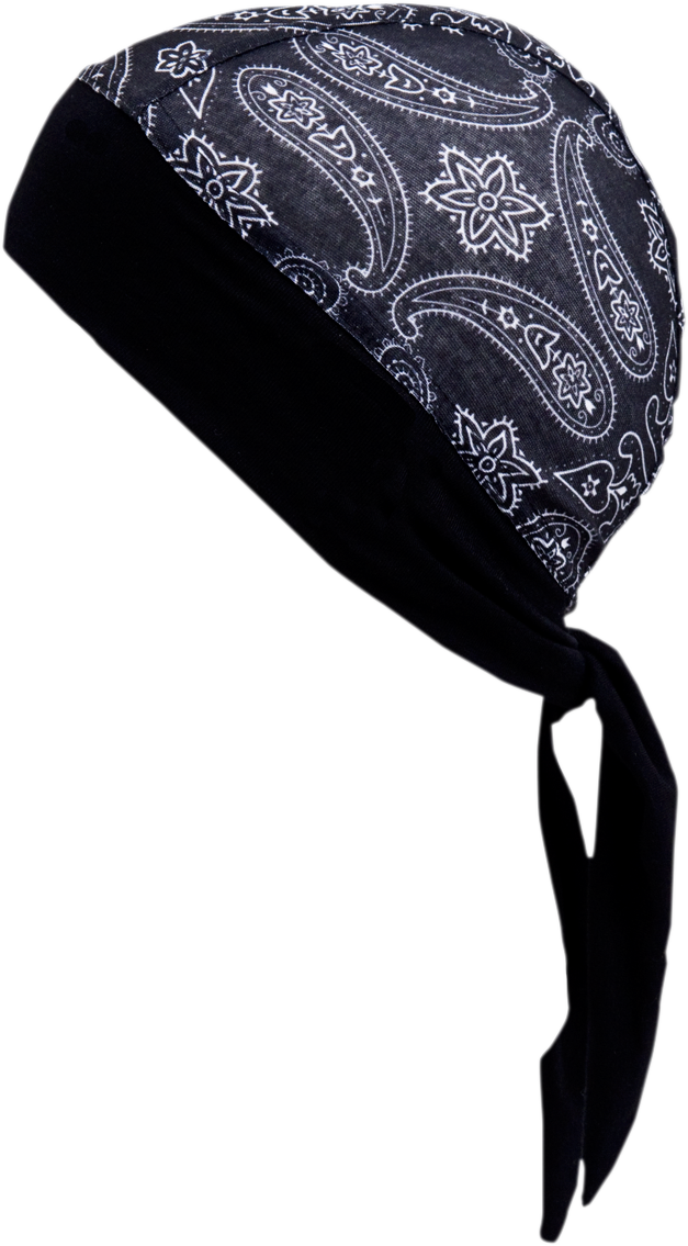 SCHAMPA & DIRT SKINS Z-Wrap - Schwarz/Weiß Paisley BNDNA003-1001