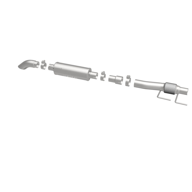 MagnaFlow Cat-Back, SS, 2.5/3in, Turn Down In Front Rear Tire 2015 Ford F150 2.7L V6T Ext Cab 19056