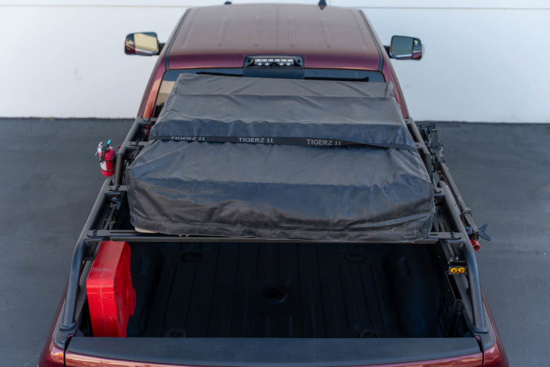 DV8 Offroad 07-23 Toyota Tundra / 09-23 Ford F150 Raptor MTO Series Bed Rack - 2pc Adj. RRUN-03