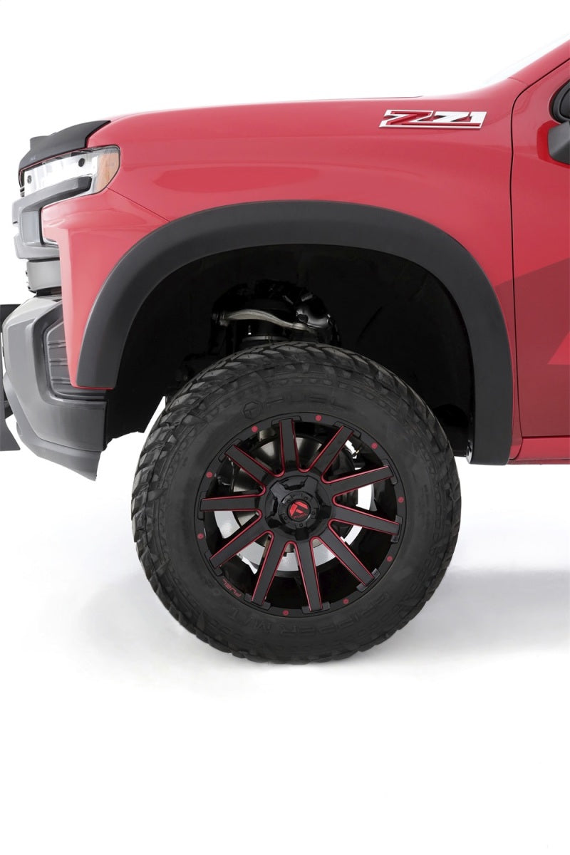 Lund 19-21 Chevy Silverado 1500 SX-Sport Smooth Elite Series Front Fender Flares - Black (2 Pc.) SX140SA