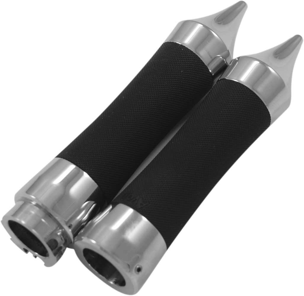 EDDIE TROTTA DESIGNS Grips - Dead End - Chrome/Rubber TC-764