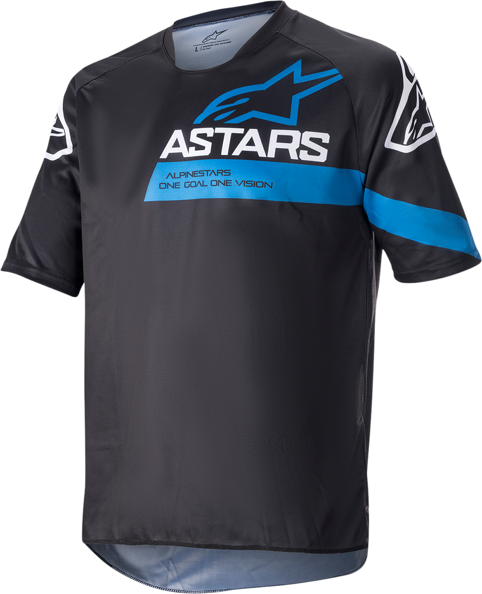 Camiseta ALPINESTARS Racer V3 - Negro/Azul brillante - Mediano 1762922-1078-MD