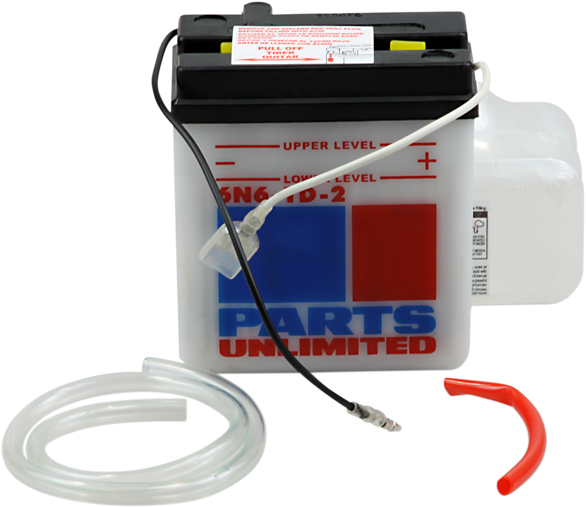 Parts Unlimited Battery - 6N6-1D-2 2113-0128
