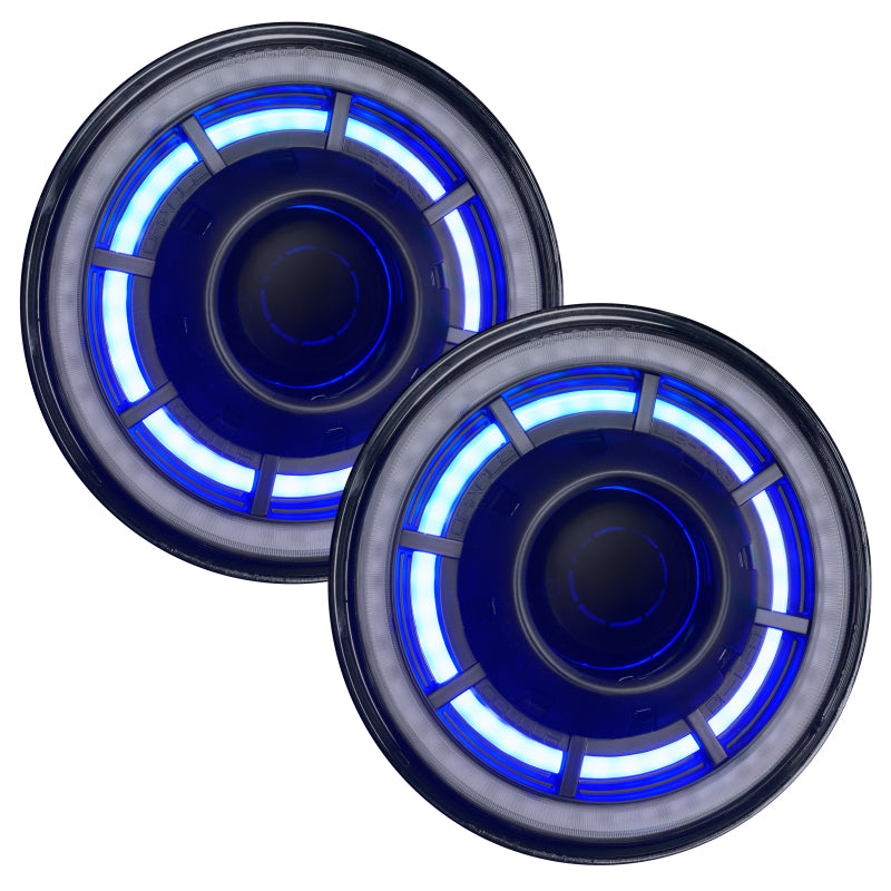 ORACLE Lighting 07-18 Jeep Wrangler JK Oculus 7in. ColorSHIFT Bi-LED Projector Headlights 5876-504