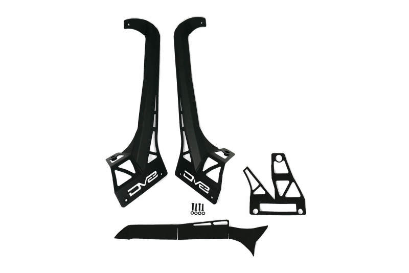 DV8 Offroad 20-22 Jeep JL 392 & JT Mojave A-Pillar Light Bar Mount LBJL-07