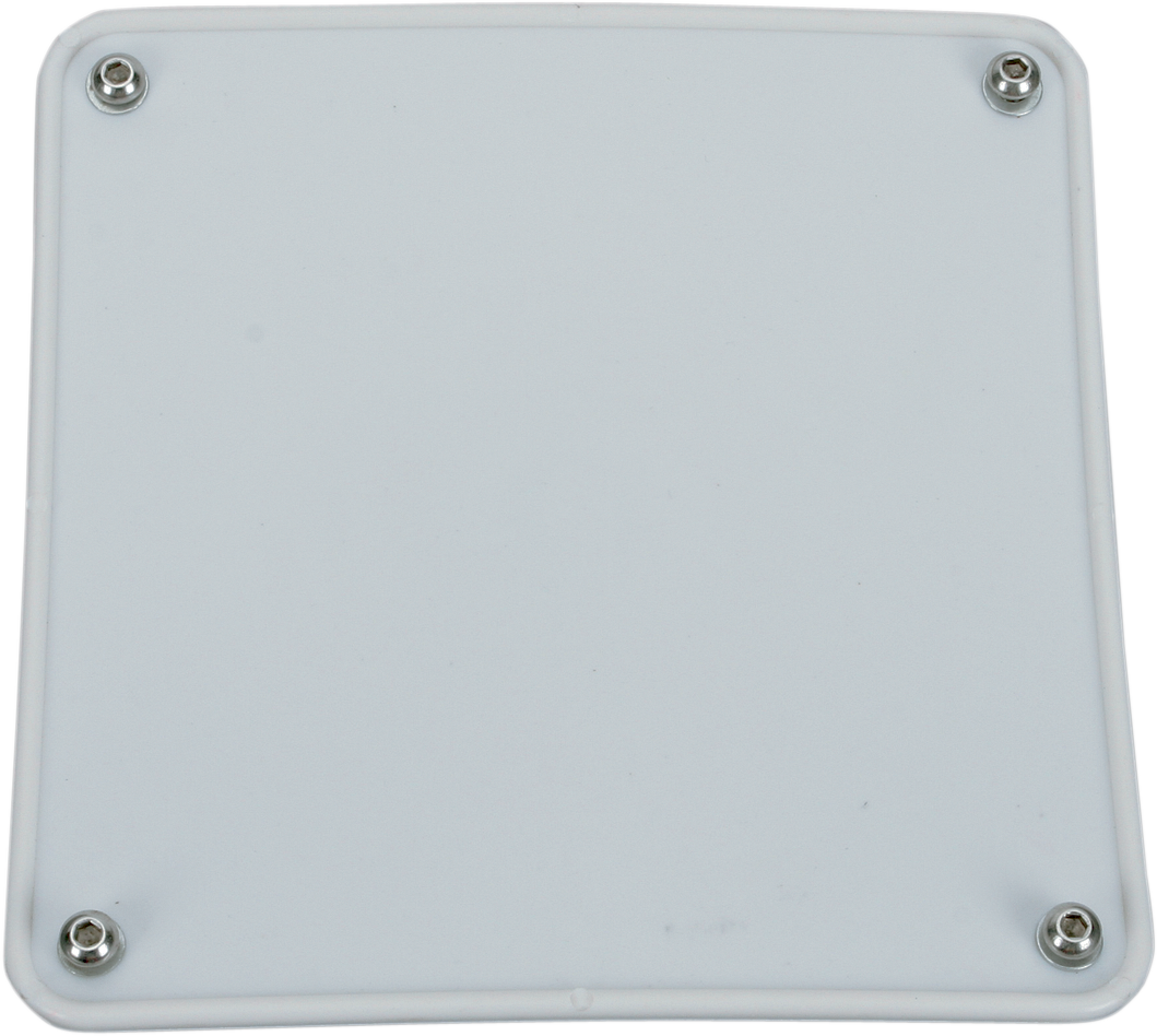 MOTORSPORT PRODUCTS Bumper Number Plate - White 80-0000