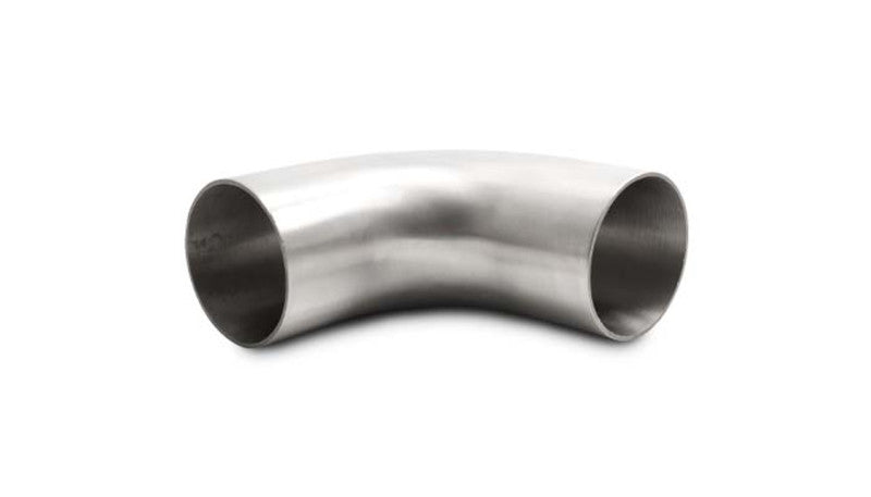 Vibrant 2.5in OD 4.13in Tangent Length T304 SS 90 Deg Mandrel Bend w/Extended Leg Length 13350