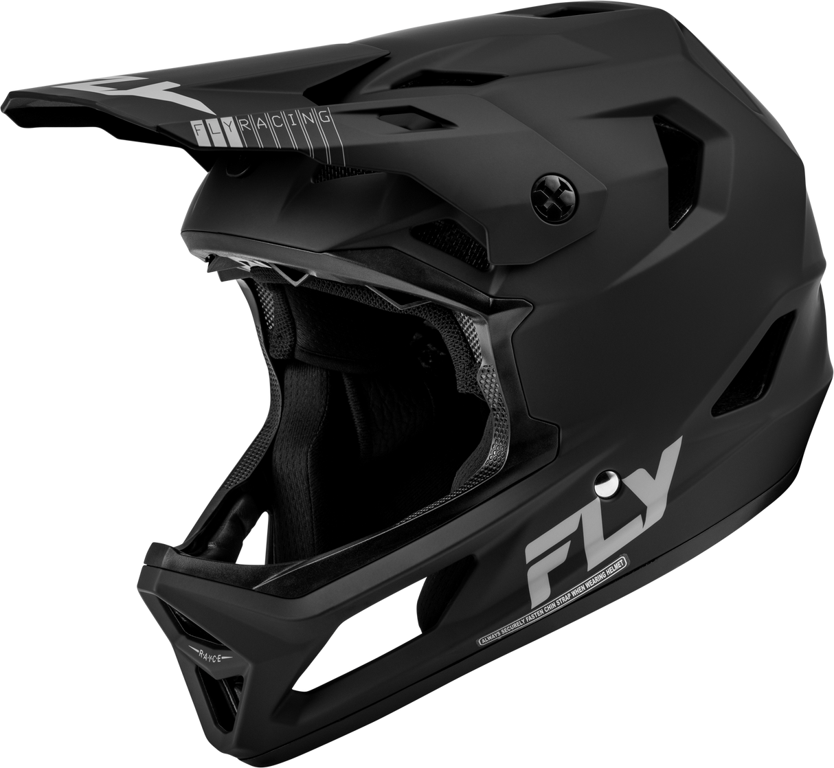 FLY RACING Rayce Helmet Matte Black Lg 73-3613L