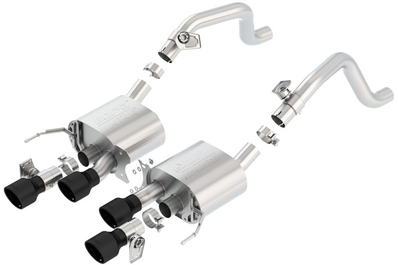 Borla 14-18 C7 Corvette Stingray Axle-Back ATAK Exhaust 2.75in To Muffler Dual 2.75in Out 4.25in Tip 11856CB