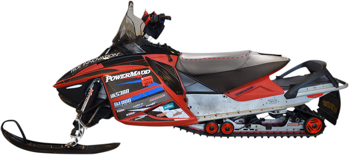 POWERMADD Rev X High Rise Sitzbezug - 3" - Schwarz - Ski-Doo 52030