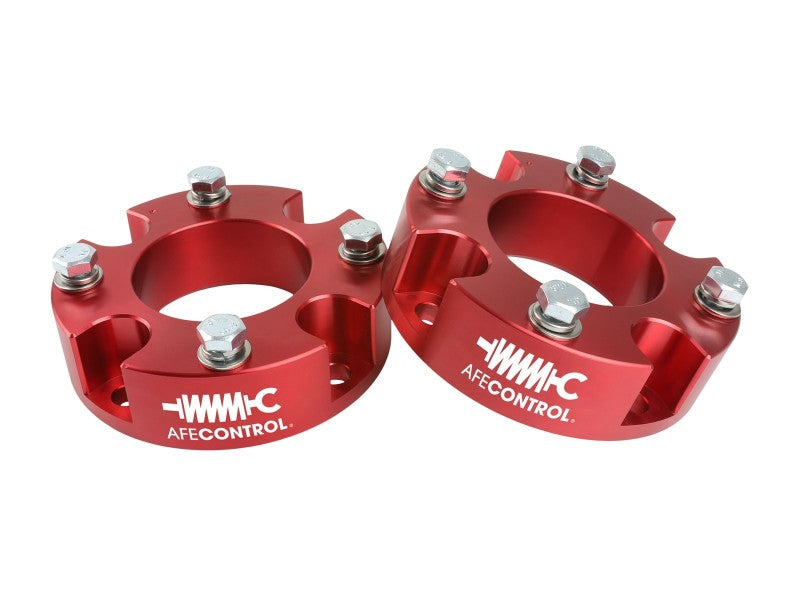aFe CONTROL 1.875 IN Leveling Kit 22-23 Toyota Tundra - Red 416-72T005-R