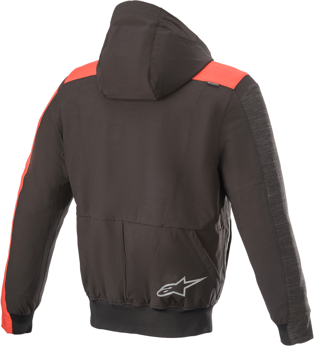 ALPINESTARS Rhod Windstopper Hoodie - Schwarz/Grau/Rot - 3XL 4200420-1123-3X