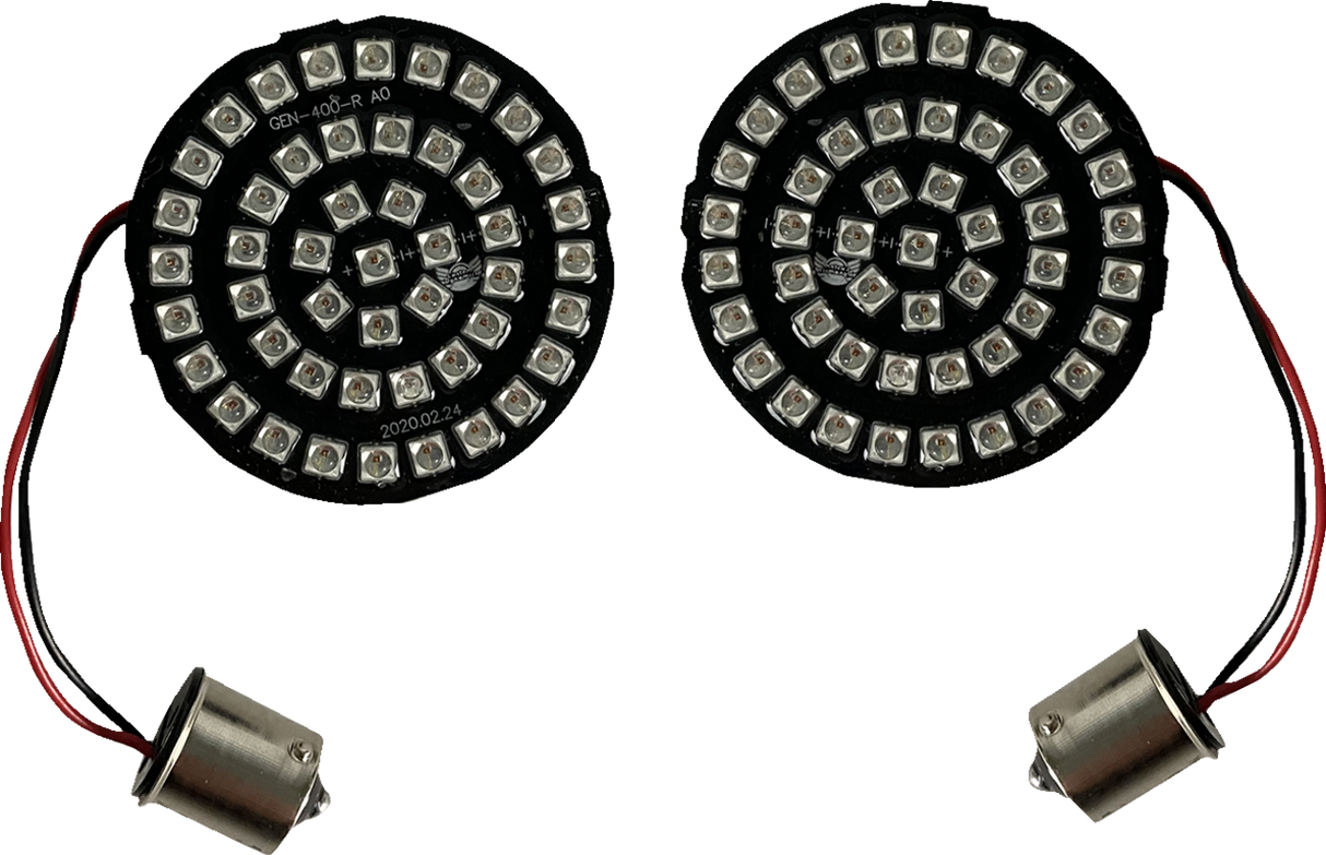 CUSTOM DYNAMICS Inserto de señal de giro - LED - Rojo - 1156 GEN-4-R-1156