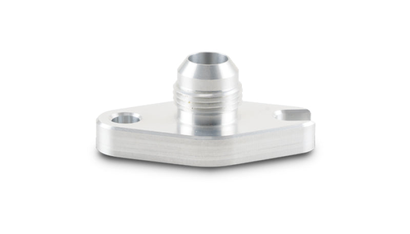 Vibrant Aluminum Oil Drain Flange (w/Crowfoot) -10AN Male Flare 2.060in Bolt Hole (Garrett GT6041) 28995