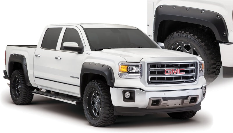 Bushwacker 14-15 GMC Sierra 1500 Pocket Style Flares 4pc - Black 40960-02
