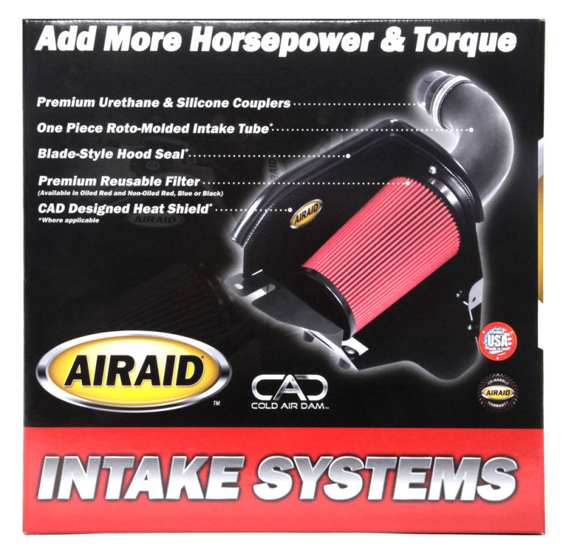 Airaid 11-14 Ford Mustang 3.7L V6 MXP Intake System w/ Tube (Oiled / Red Media) 450-265