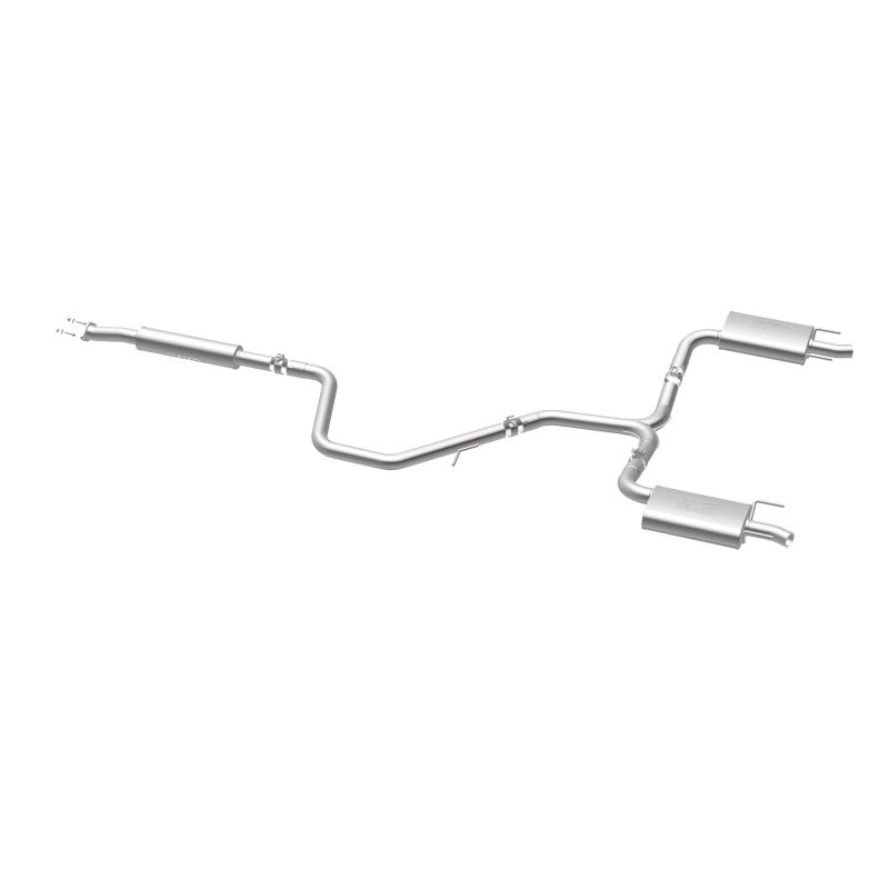 MagnaFlow Cat-Back SS 2.25/2.5 pulgadas Salida trasera doble dividida Punta pulida de 3 pulgadas 2015 Chev Impala 3.6L V6