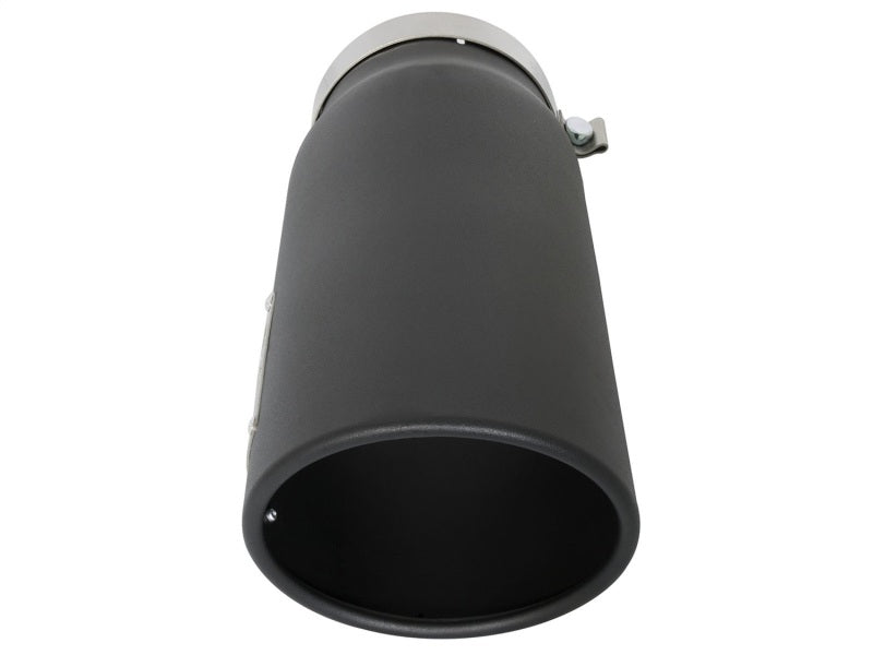 aFe Power MACH Force-Xp 5in In x 6in Out x 15in L Bolt-On 409 SS Exhaust Tip - Black 49T50601-B15