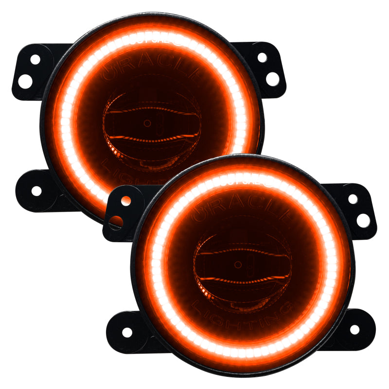 Oracle Jeep Wrangler JK/JL/JT High Performance W LED Fog Lights - ColorSHIFT - Dynamic 5846-332