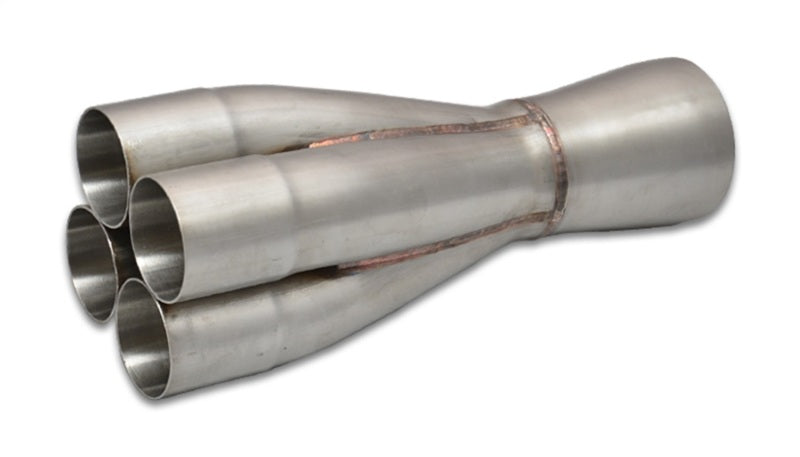 Vibrant 4-1 SS Merge Collectors (1-7/8in Inlet Slipover ID 2-1/2in Merge Outlet OD) Single Unit 10305