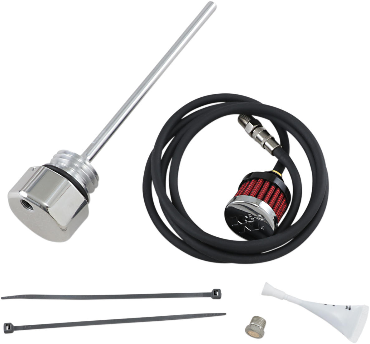 FEULING OIL PUMP CORP. Belüfteter Ölmessstab - Poliert - Touring 3087