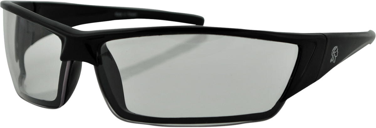 ZAN HEADGEAR Utah Sonnenbrille - Glänzend Schwarz - Klar EZUT01C