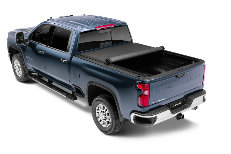 Lund 07-17 Chevy Silverado 1500 (6.5ft. Bed) Genesis Elite Roll Up Tonneau Cover - Black 96893