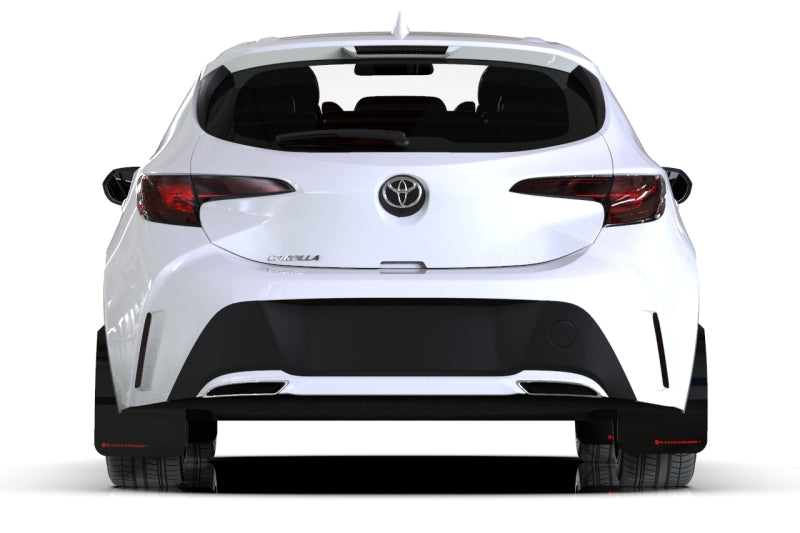 Rally Armor 2019-20 Toyota Corolla Black UR Mud Flap Red Logo MF67-UR-BLK/RD