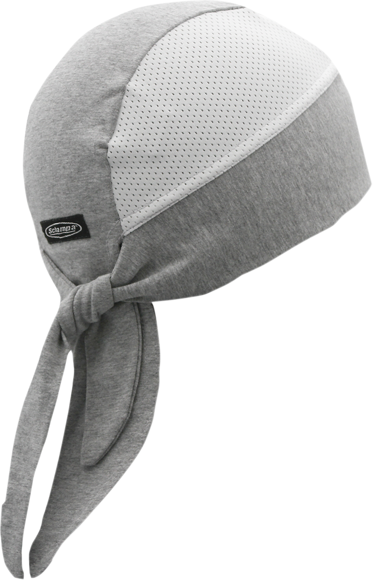 SCHAMPA & DIRT SKINS Wide Band Headwrap - Gray/White BNDNA004-16