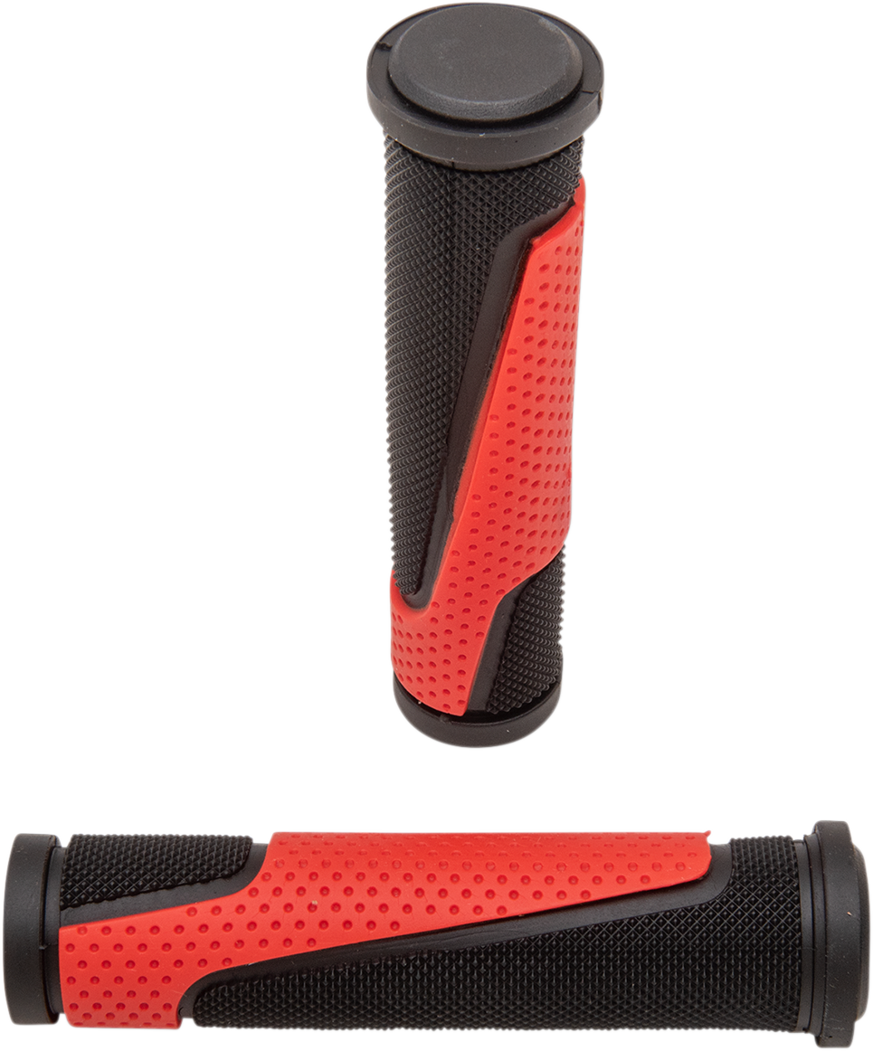 Puños PRO GRIP - 807 - Extremos abiertos - Rojo/Negro PA080722NERO