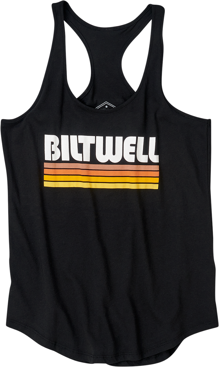 BILTWELL Camiseta sin mangas de surf para mujer - Negro - Mediano 8142-045-003