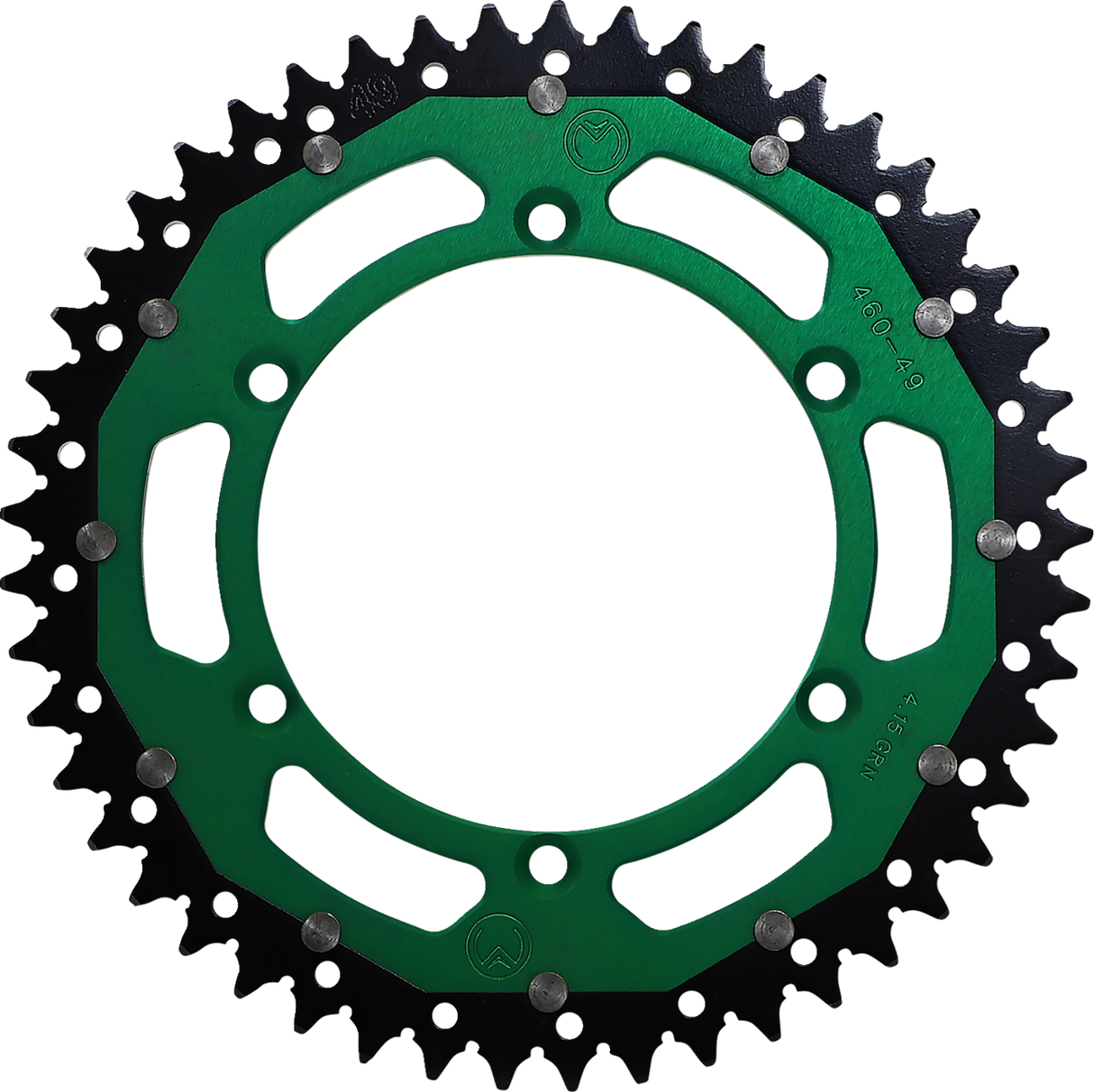 MOOSE RACING Dual Sprocket - Green - 49 Tooth 1210-460-49-15X