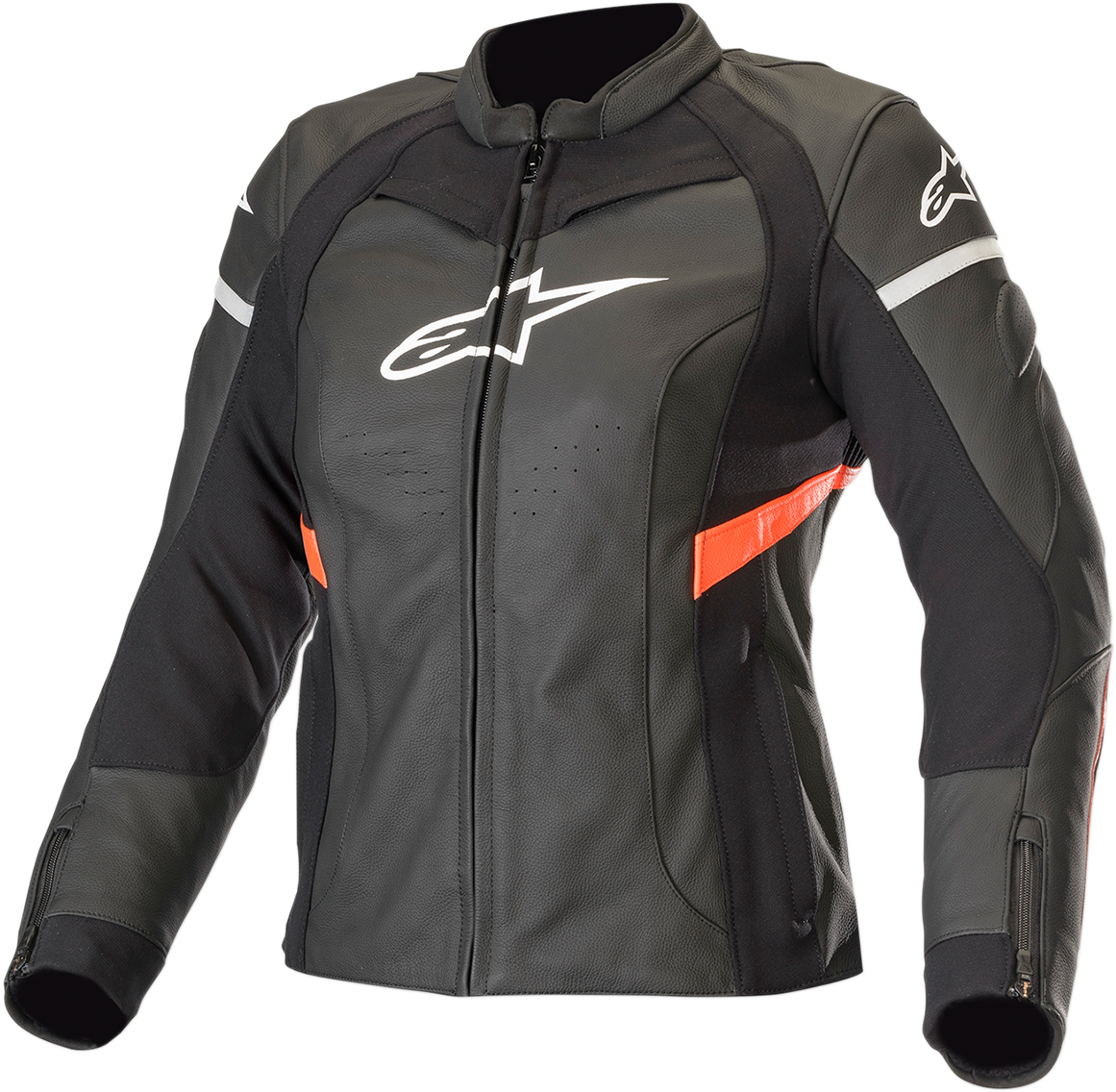 Chaqueta de cuero ALPINESTARS Stella Kira - Negro/Rojo - US 4 / EU 40 3112019-1030-40