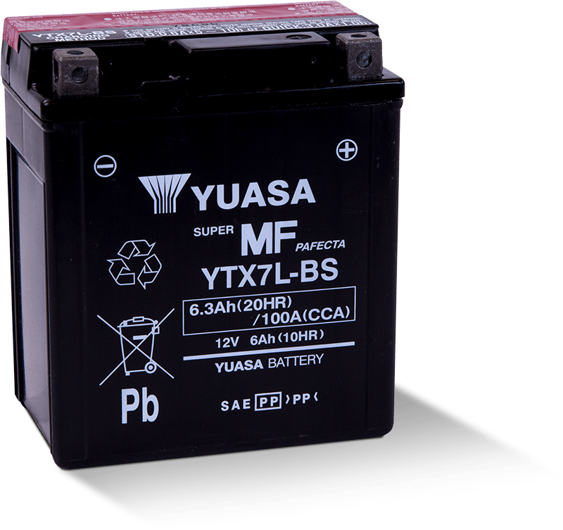 Yuasa AGM Battery - YTX7L-BS - .33 L Maintenance-Free Battery YUAM327BS