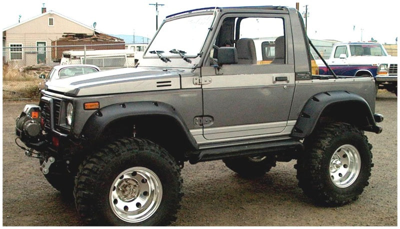Bushwacker 86-95 Suzuki Samurai Pocket Style Flares 4pc - Black 60902-07