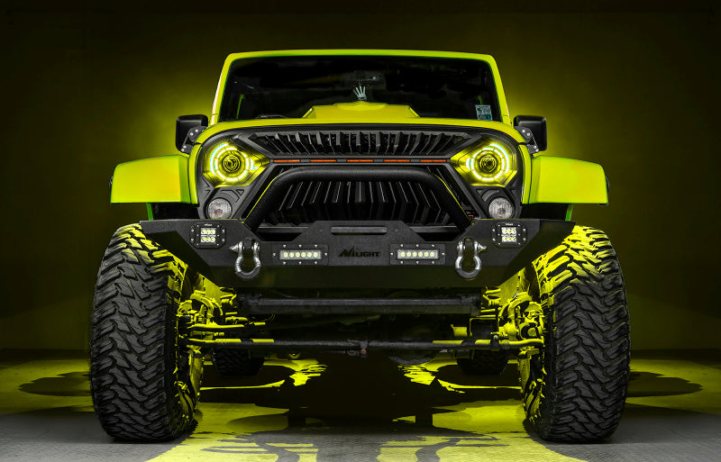 ORACLE Lighting 07-18 Jeep Wrangler JK Oculus 7in. ColorSHIFT Bi-LED Projector Headlights 5876-504