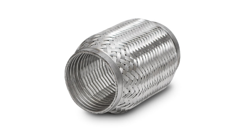 Vibrant SS Turbo FLEX Coupling w/Interlock Liner 1.5in Inlet/Outlet x 4in Long 60304