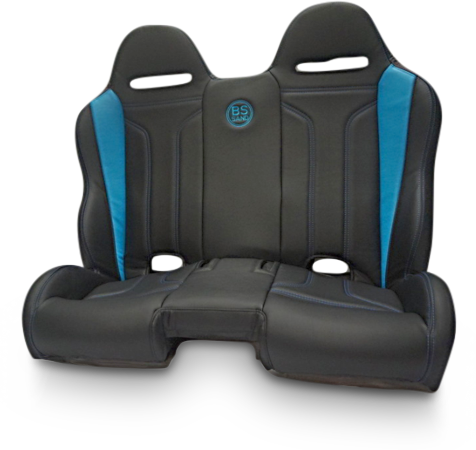 Asiento tipo banco BS SAND Performance - Doble T - Negro/Azul titanio PEBETBDTR