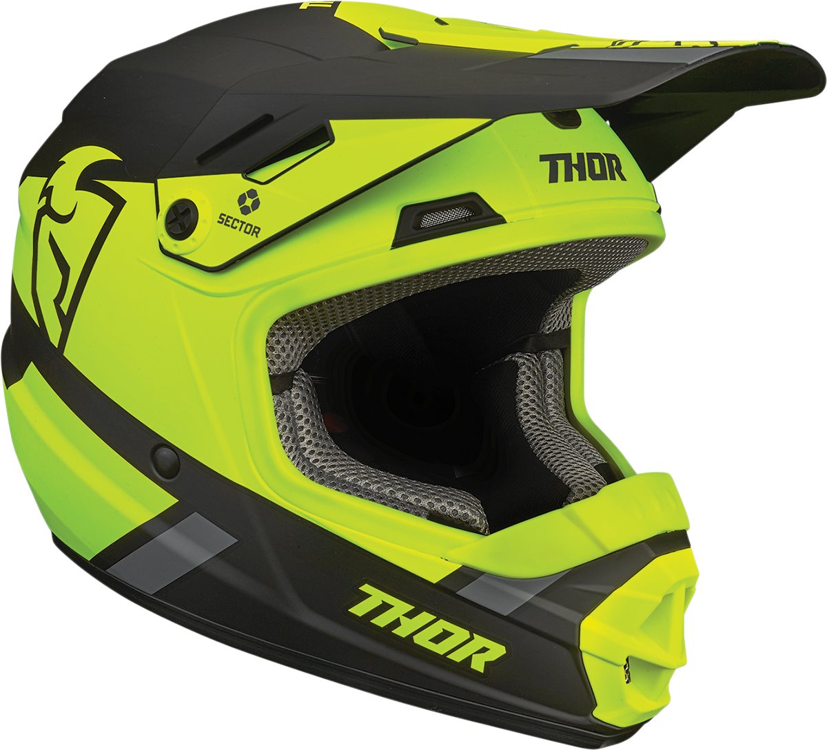 Casco THOR Youth Sector - Split - MIPS - Ácido/Negro - Pequeño 0111-1356