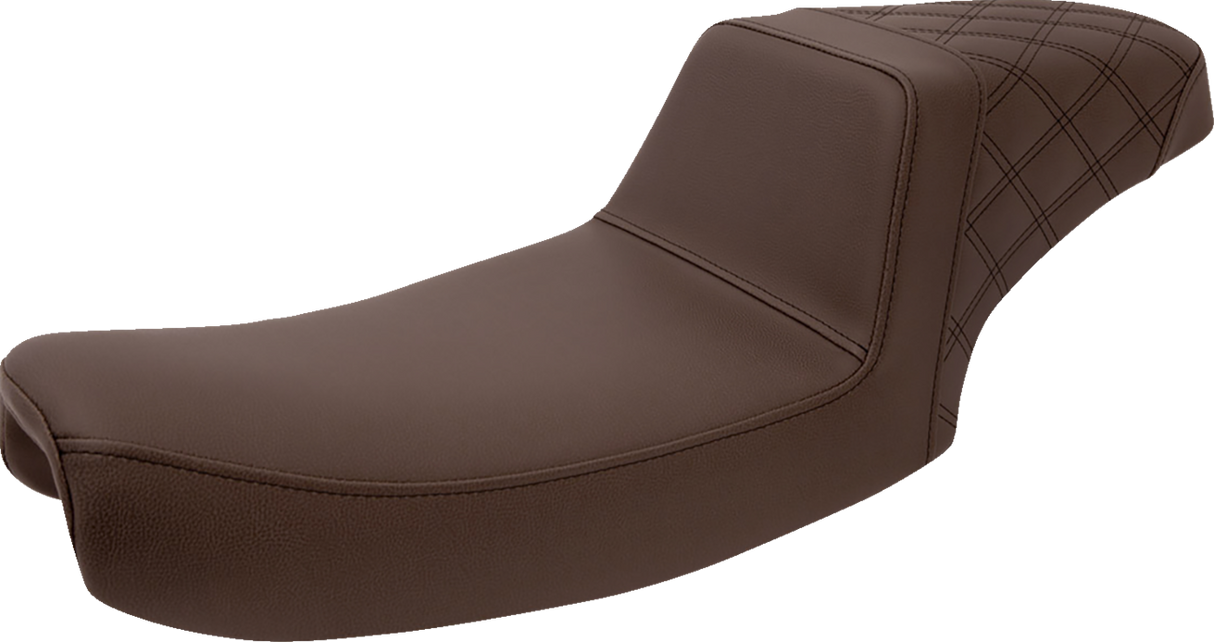 SADDLEMEN Step-Up-Sitz – Gitterstich hinten – Braun 891-04-173BR