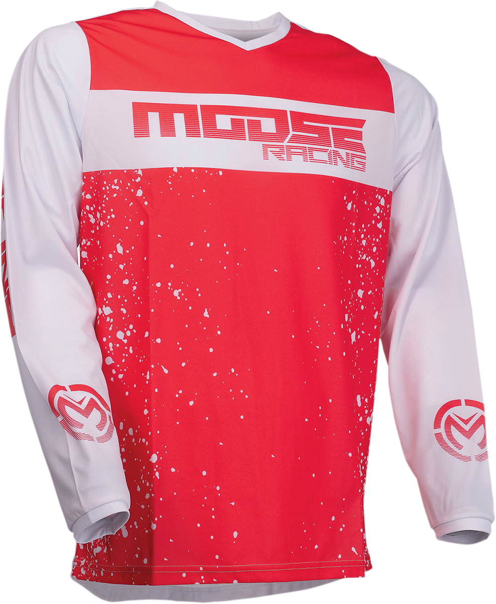 MOOSE RACING Qualifikationstrikot - Rot/Weiß - 5XL 2910-6652