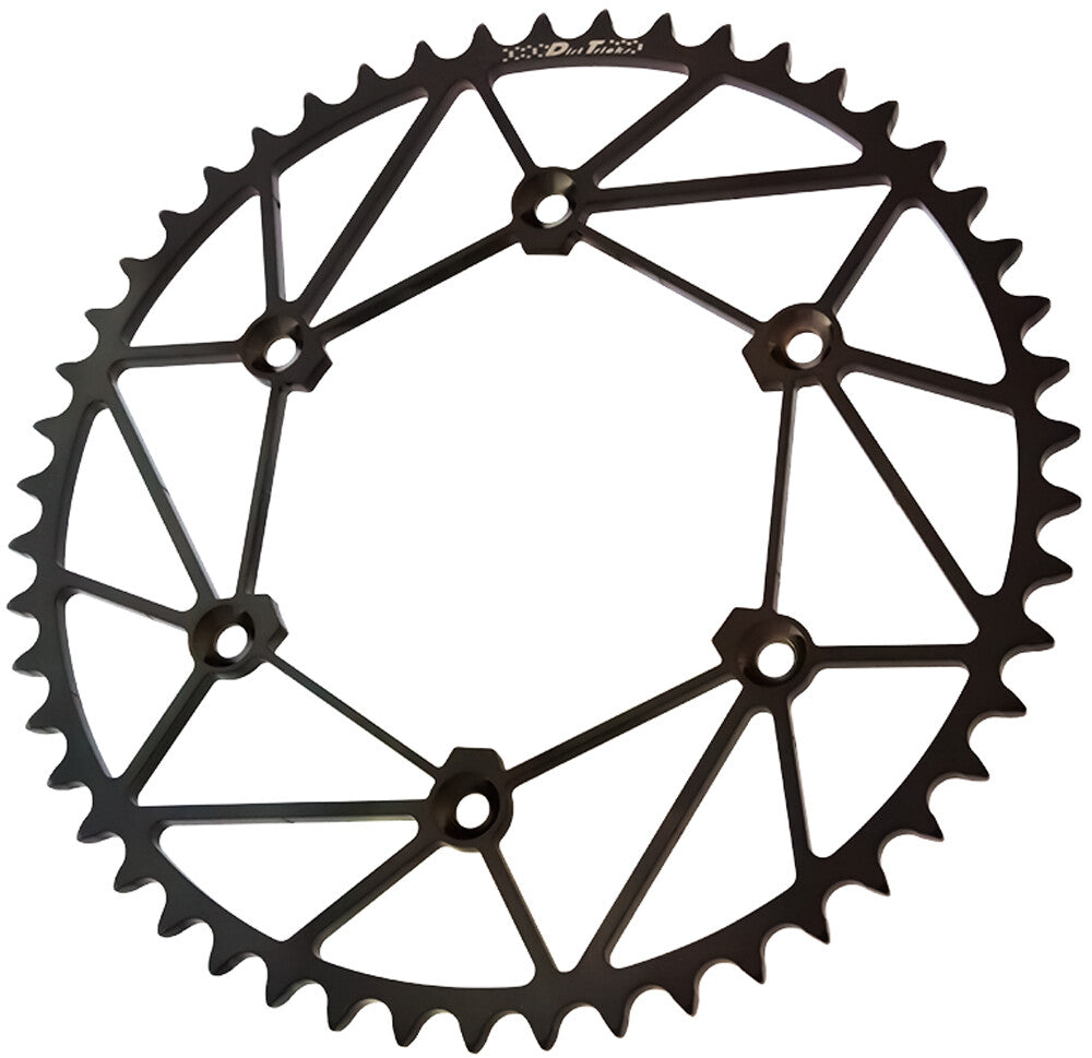 DIRT TRICKS Rear Sprocket Chromoly Stl/Zir 49t-520 Blk Kaw KX-49-D-B