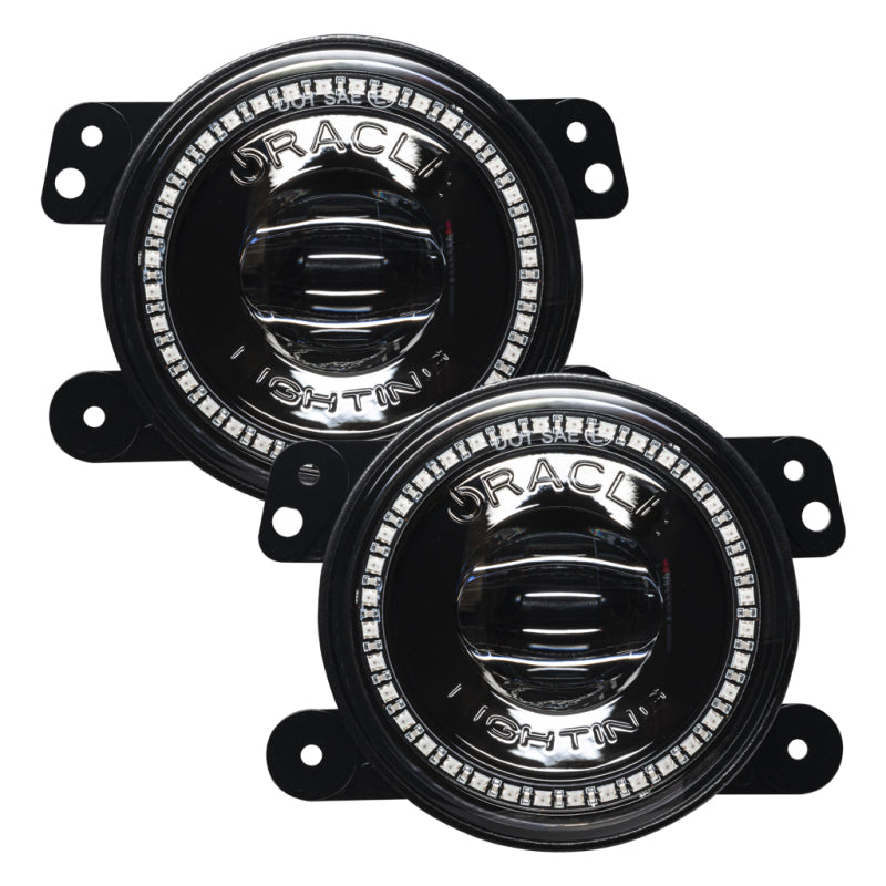 Oracle Jeep Wrangler JK/JL/JT High Performance W LED Fog Lights - ColorSHIFT - Dynamic 5846-332