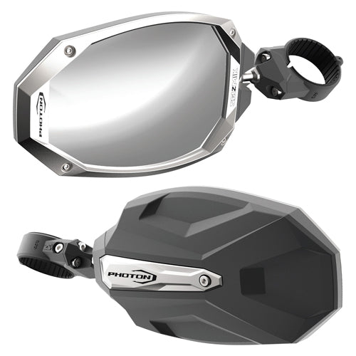Seizmik Photon Side View Mirror W/Castaluminum Body & Bezel - 2 & 1. 650813